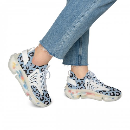 Mama blue leopard sneakers 