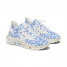 Sky blue leopard sneakers 