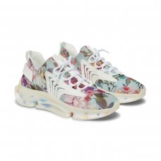 Blue flower sneakers 
