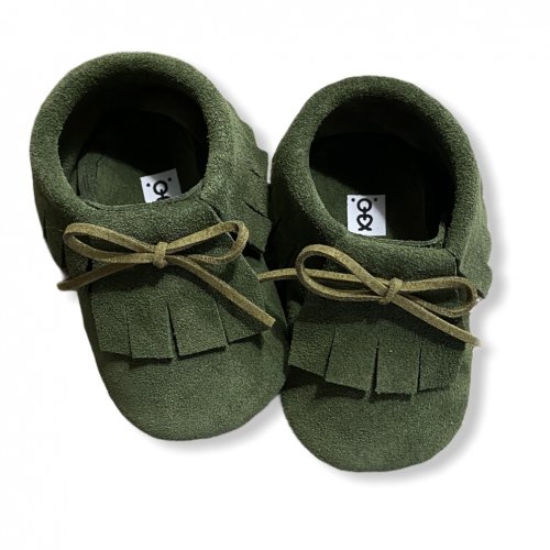 Green suede cord