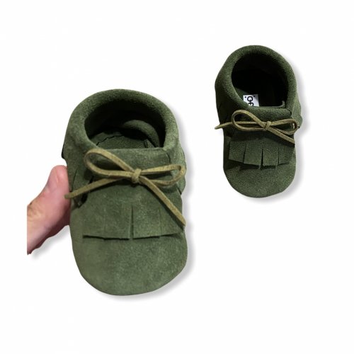 Green suede cord